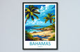 Bahamas Travel Print Wall Art Bahamas Wall Hanging Home Décor Bahamas Gift Art Lovers Wall Art Caribbean Travel Print Bahamas Decor