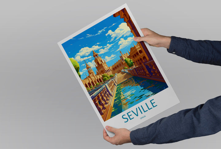 Seville Travel Print Wall Art Seville Wall Hanging Home Décor Seville Gift Art Lovers Spain Art Lover Gift Seville Print Spain Wall Art Deco