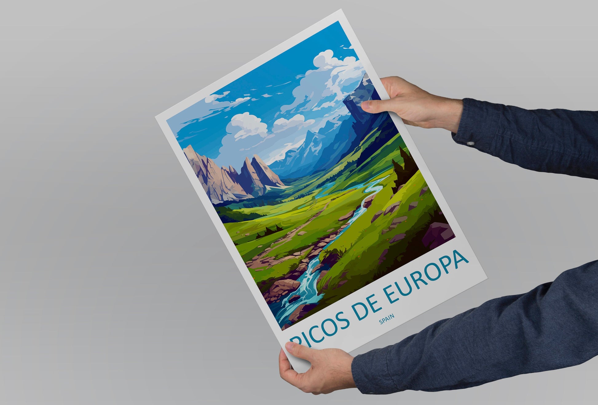 Picos De Europa National Park Travel Print Wall Art Picos De Europa National Park Wall Hanging Home Décor Picos De Europa Gift Art