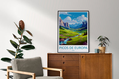 Picos De Europa National Park Travel Print Wall Art Picos De Europa National Park Wall Hanging Home Décor Picos De Europa Gift Art
