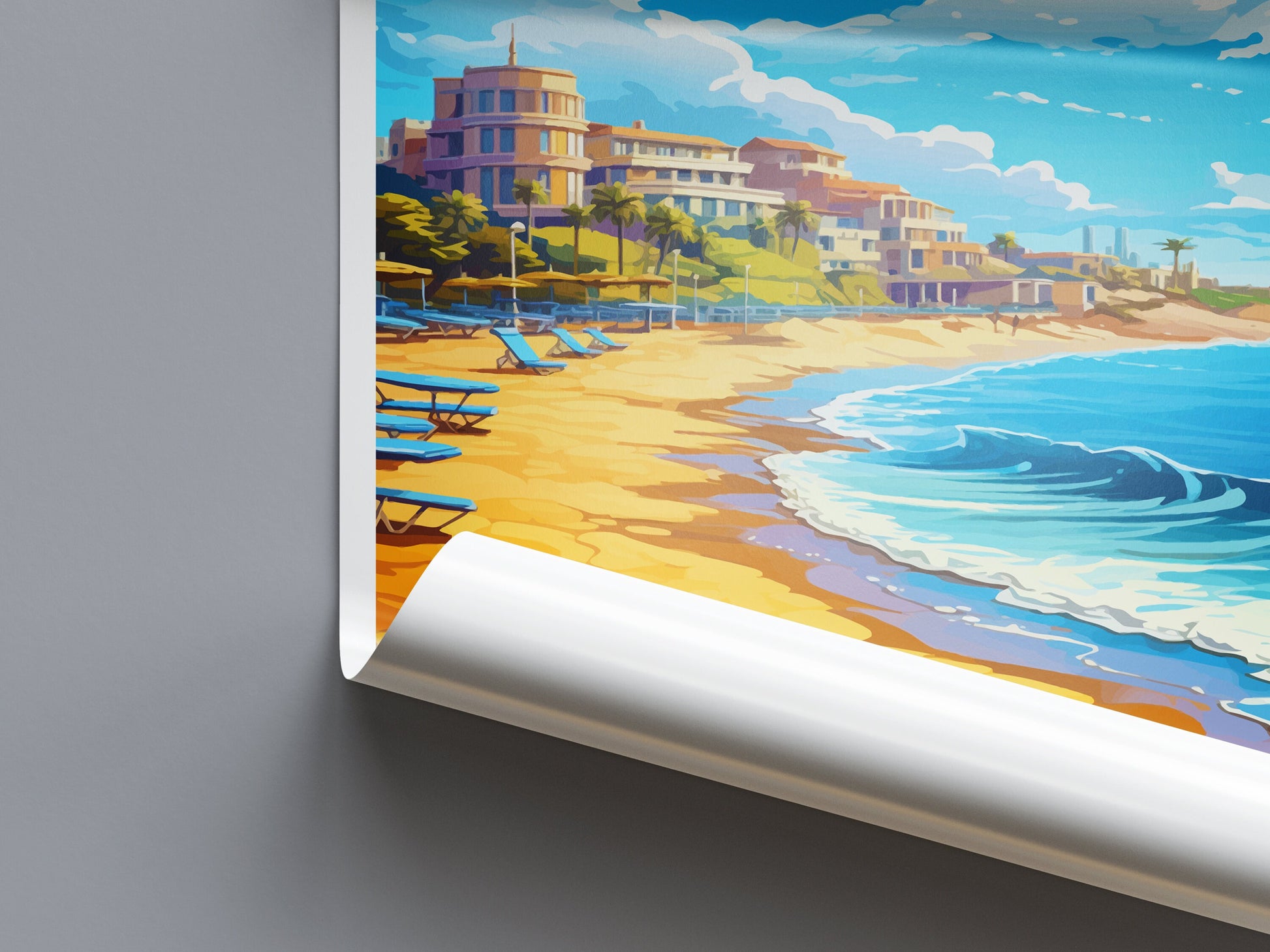 Malaga Travel Print Wall Art Malaga Wall Hanging Home Décor Malaga Gift Art Lovers Spain Art Lover Gift Malaga Wall Décor Malaga Spain Decor