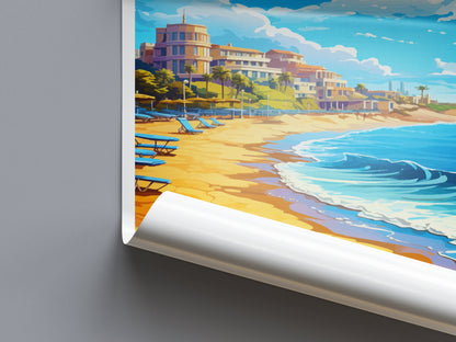 Malaga Travel Print Wall Art Malaga Wall Hanging Home Décor Malaga Gift Art Lovers Spain Art Lover Gift Malaga Wall Décor Malaga Spain Decor