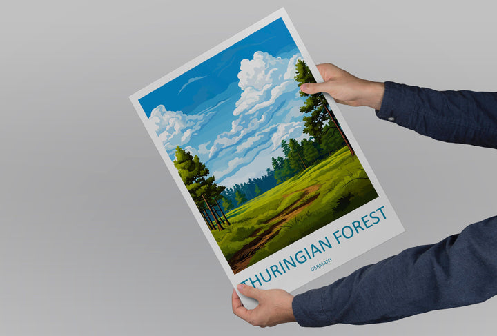 Thuringian Forest Travel Print Thuringian Forest Home Décor Germany Art Print Germany Thuringian Forest Wall Print Gift For Germany Fans
