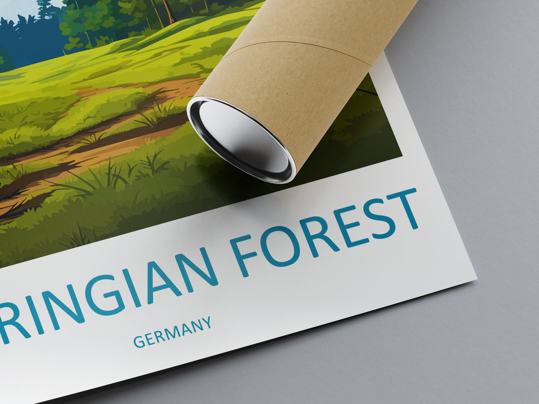 Thuringian Forest Travel Print Thuringian Forest Home Décor Germany Art Print Germany Thuringian Forest Wall Print Gift For Germany Fans