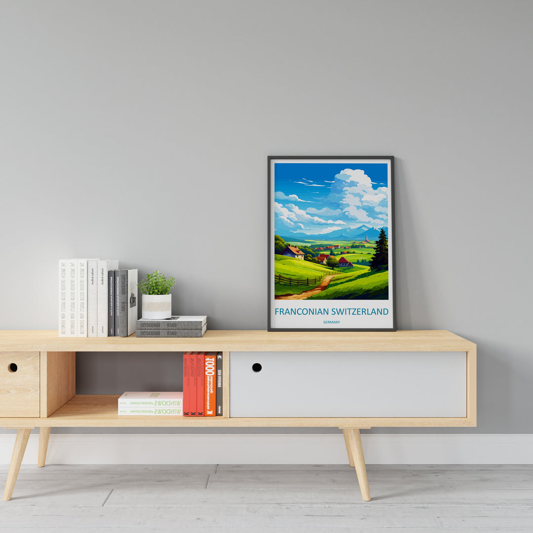 Fränkische Schweiz Travel Print Fränkische Schweiz Home Décor Germany Art Print Germany Fränkische Schweiz Wall Print Gift for Germany Art