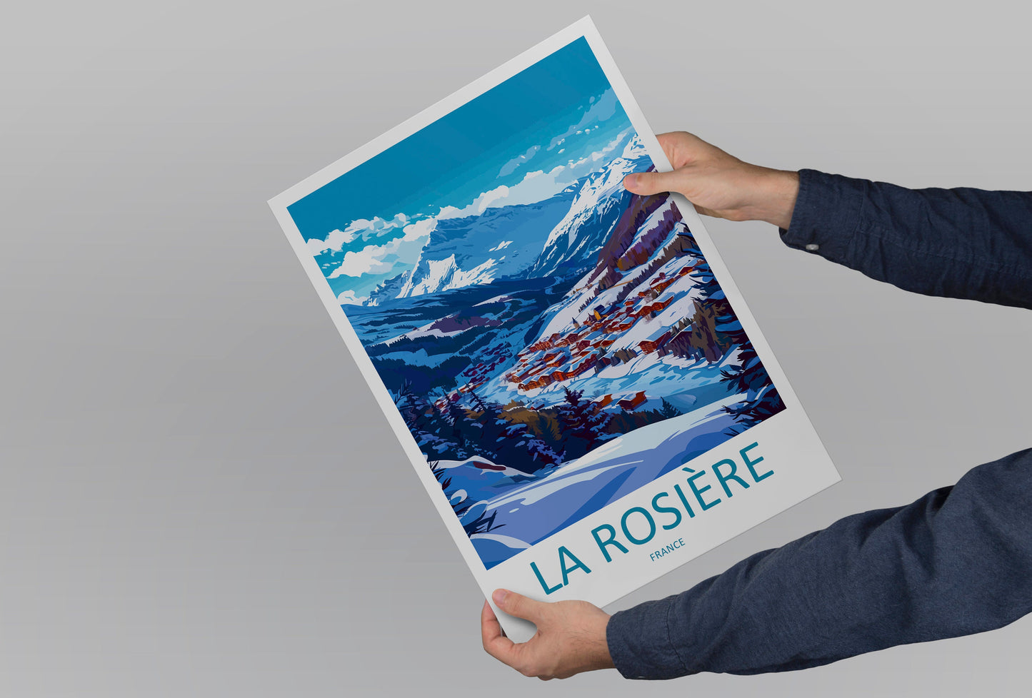 La Rosière Travel Print Wall Art La Rosière Wall Hanging Home Deco La Rosière Gift Art Lovers Wall Art Print Art La Rosière Wall Hanging Art