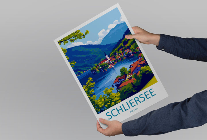 Schliersee Lake Travel Print Wall Art Schliersee Wall Hanging Home Décor Schliersee Gift Art Lovers Germany Art Lover Schliersee Lake