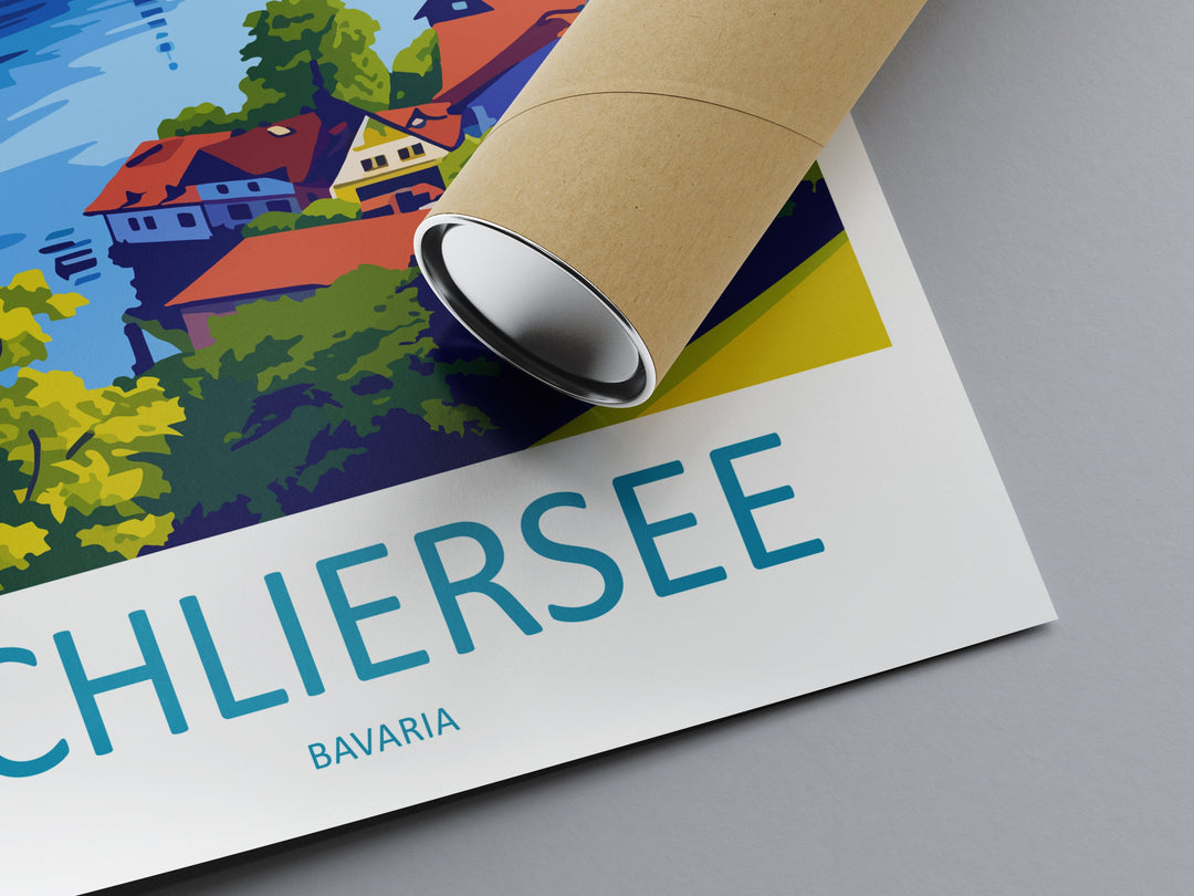 Schliersee Lake Travel Print Wall Art Schliersee Wall Hanging Home Décor Schliersee Gift Art Lovers Germany Art Lover Schliersee Lake