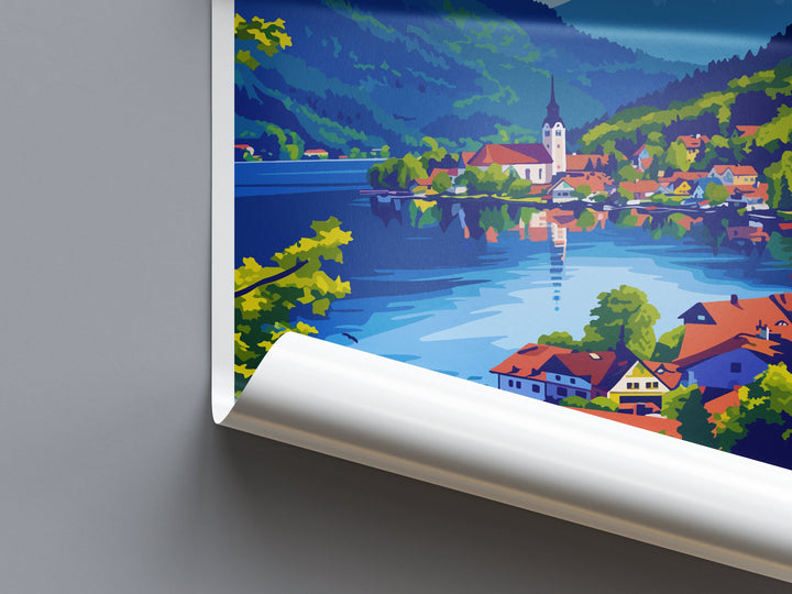 Schliersee Lake Travel Print Wall Art Schliersee Wall Hanging Home Décor Schliersee Gift Art Lovers Germany Art Lover Schliersee Lake