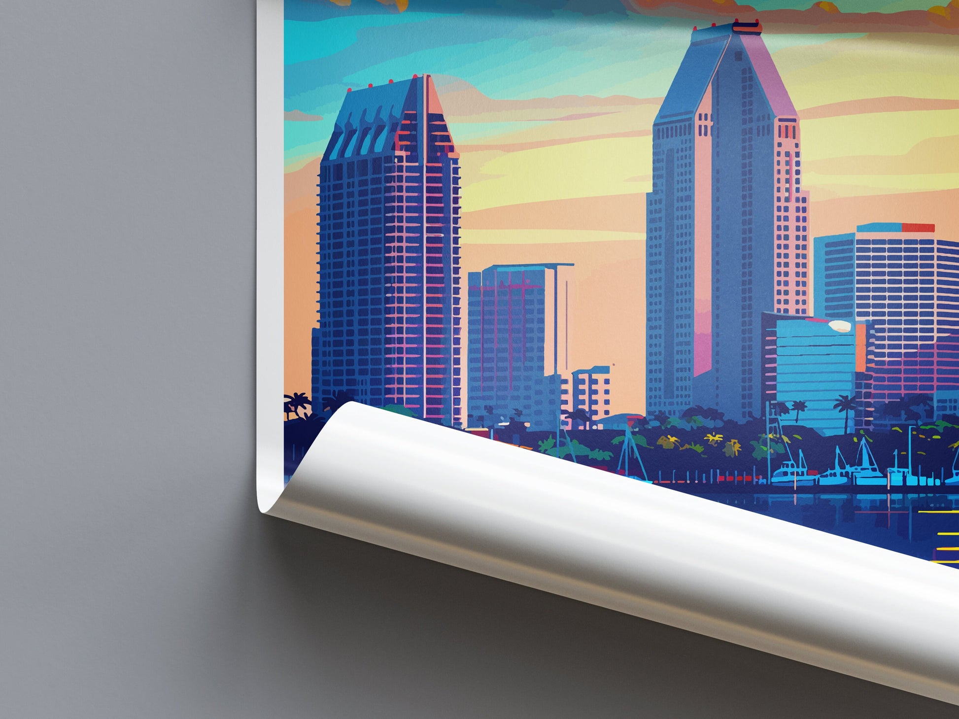 San Diego Travel Print Wall Art San Diego Wall Hanging Home Décor San Diego Gift Art Lovers California Art Lover Gift San Diego Poster