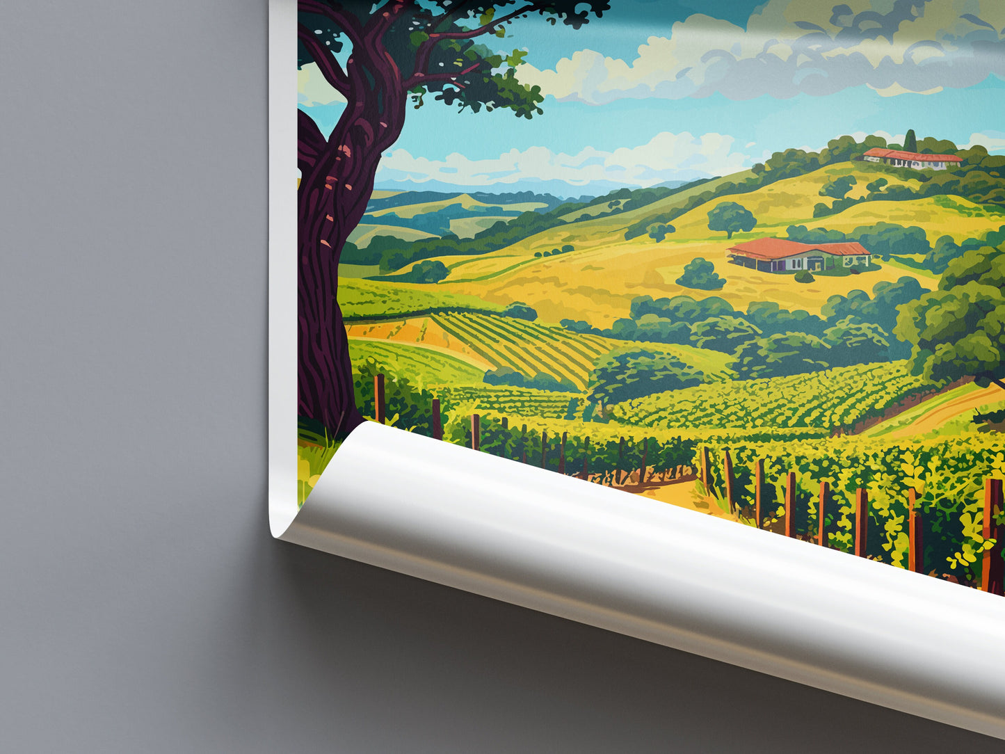 Paso Robles Travel Print Wall Art Paso Robles Wall Hanging Home Décor Paso Robles Gift Art Lovers California Art Lover Gift