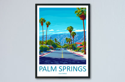 Palm Springs Travel Print Wall Art Palm Springs Wall Hanging Home Décor Palm Springs Gift Art Lovers California Art Lover Gift Palm Springs