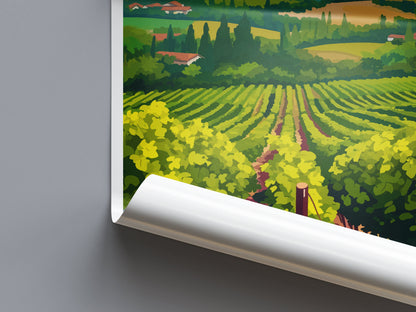 Napa Valley Travel Print Wall Art Napa Valley Wall Hanging Home Décor Napa Valley Gift Art Lovers California Art Lover Gift Napa Valley