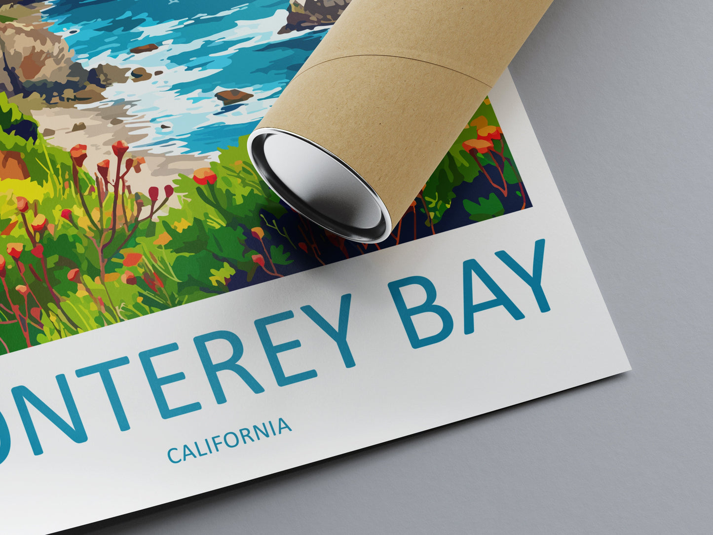 Monterey Bay Travel Print Wall Art Monterey Bay Wall Hanging Home Décor Monterey Bay Gift Art Lovers California Art Lover Gift Monterey Bay