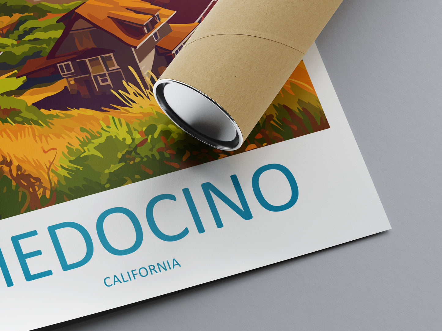 Mendocino Travel Print Wall Art Mendocino Wall Hanging Home Décor Mendocino Gift Art Lovers California Art Lover Gift Mendocino Art Print