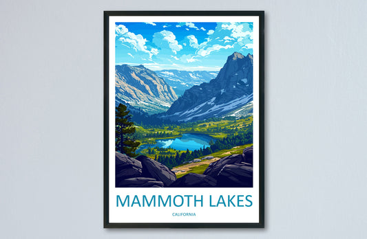Lake Mammoth Travel Print Wall Art Lake Mammoth Wall Hanging Home Décor Lake Mammoth Gift Art Lovers California Art Lover Gift