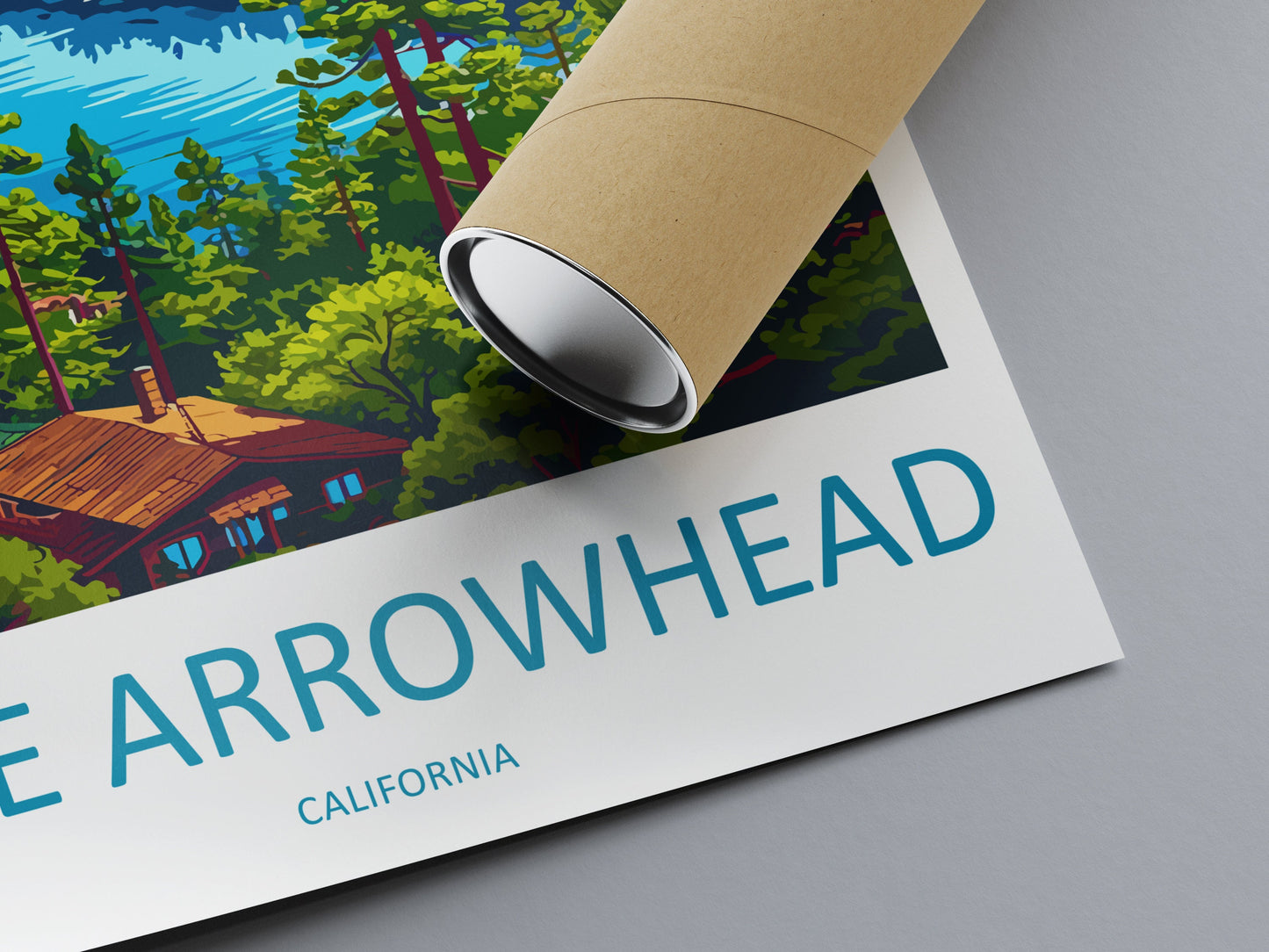 Lake Arrowhead Travel Print Wall Art Lake Arrowhead Wall Hanging Home Décor Lake Arrowhead Gift Art Lovers California Art Lover Gift