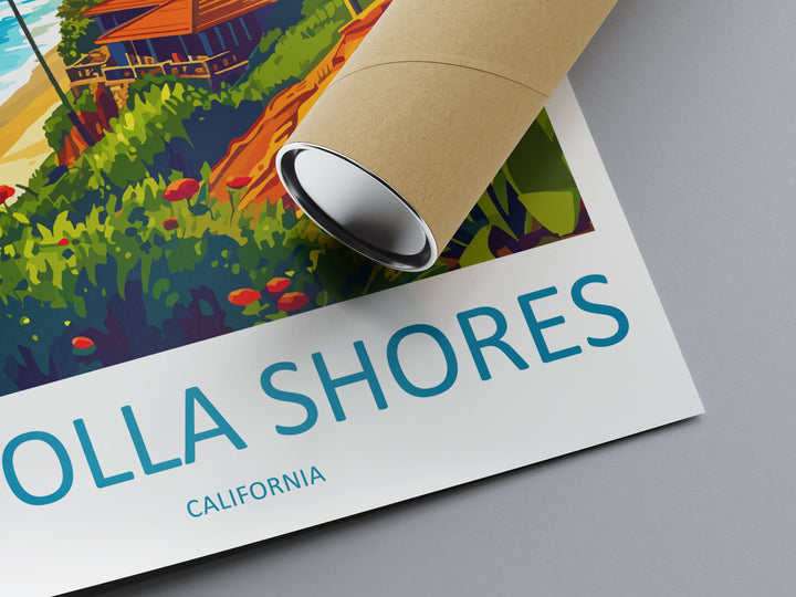 La Jolla Shore Travel Print Wall Art La Jolla Shore Wall Hanging Home Décor La Jolla Shore Gift Art Lovers California Art Lover Gift