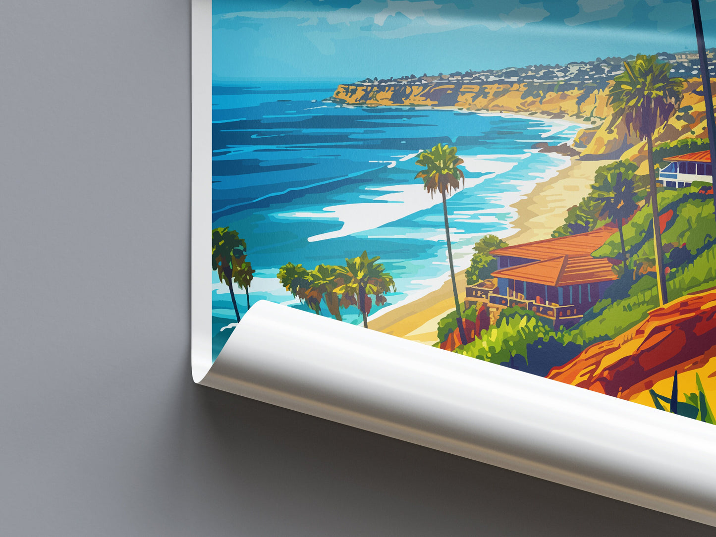 La Jolla Shore Travel Print Wall Art La Jolla Shore Wall Hanging Home Décor La Jolla Shore Gift Art Lovers California Art Lover Gift