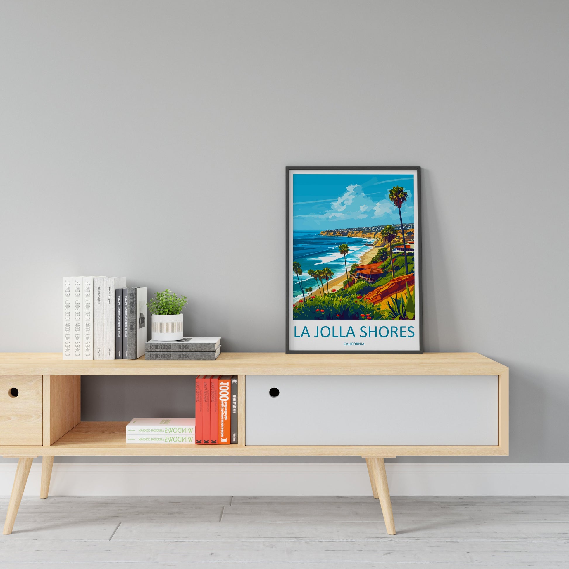 La Jolla Shore Travel Print Wall Art La Jolla Shore Wall Hanging Home Décor La Jolla Shore Gift Art Lovers California Art Lover Gift