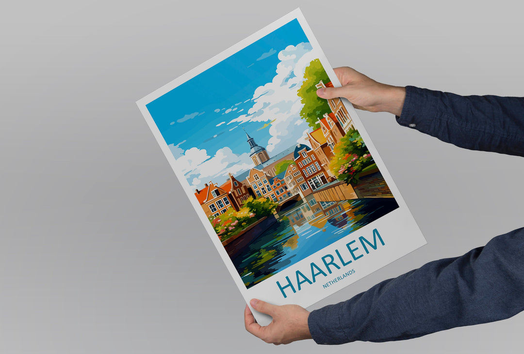 Haarlem Travel Print Haarlem Home Décor Haarlem Art Print Haarlem Wall Print For Netherlands Haarlem Gift For Haarlem Wall Art Netherlands