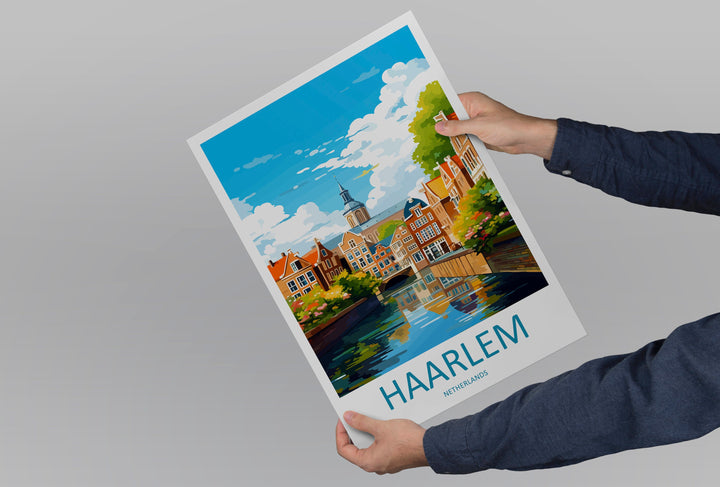 Haarlem Travel Print Haarlem Home Décor Haarlem Art Print Haarlem Wall Print For Netherlands Haarlem Gift For Haarlem Wall Art Netherlands