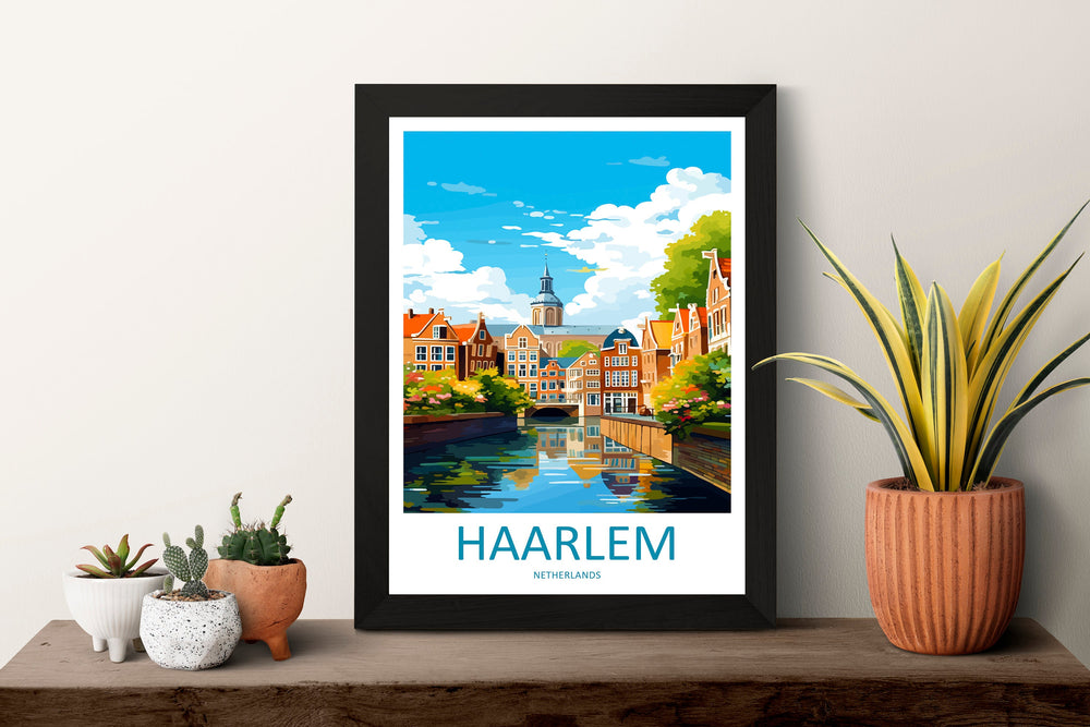 Haarlem Travel Print Haarlem Home Décor Haarlem Art Print Haarlem Wall Print For Netherlands Haarlem Gift For Haarlem Wall Art Netherlands