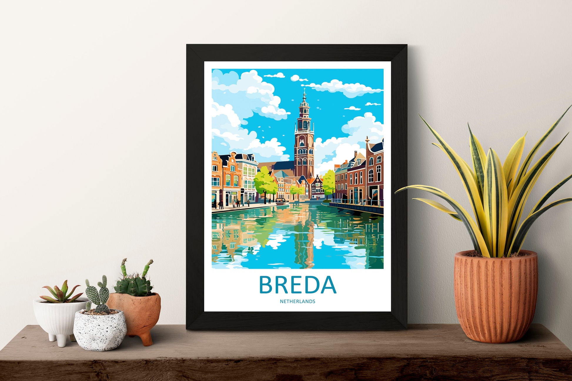 Breda Travel Print Wall Art Breda Wall Hanging Home Décor Breda Gift Art Lovers Netherlands Art Lover Gift Breda Travel Art Poster