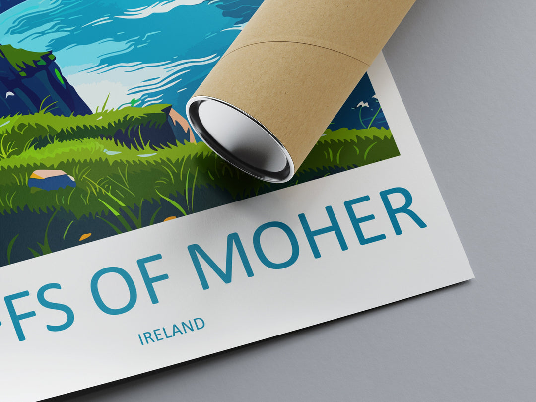 Cliffs of Moher Print Cliffs of Moher Home Décor Landscape Art Print Cliffs of Moher Wall Art for Ireland Enthusiast Gift Wall Hanging Art