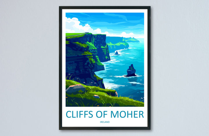 Cliffs of Moher Print Cliffs of Moher Home Décor Landscape Art Print Cliffs of Moher Wall Art for Ireland Enthusiast Gift Wall Hanging Art