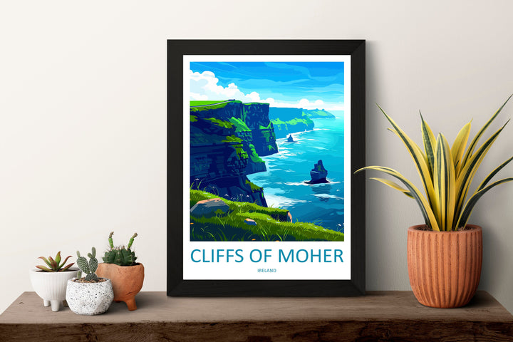 Cliffs of Moher Print Cliffs of Moher Home Décor Landscape Art Print Cliffs of Moher Wall Art for Ireland Enthusiast Gift Wall Hanging Art