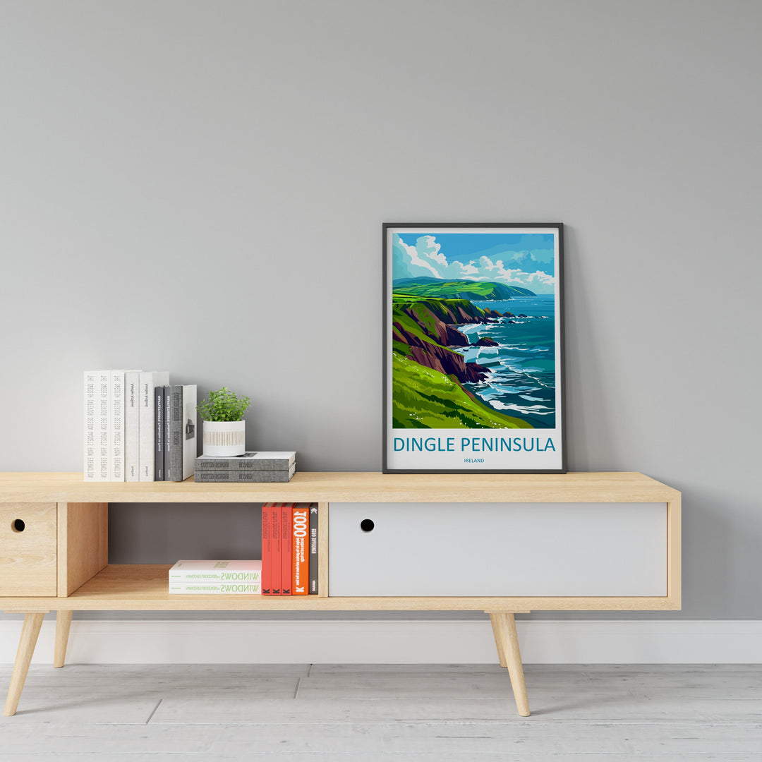 Dingle Peninsula Print Dingle Peninsula Home Decor Landscape Art Print Dingle Peninsula Wall Art for Ireland Enthusiast Gift Wall Hanging