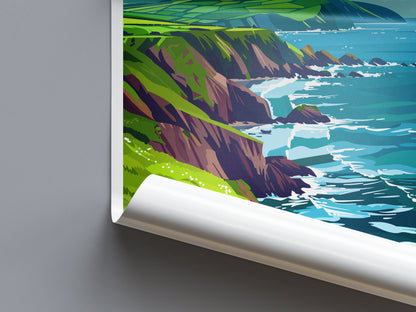 Dingle Peninsula Print Dingle Peninsula Home Decor Landscape Art Print Dingle Peninsula Wall Art for Ireland Enthusiast Gift Wall Hanging