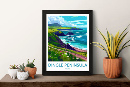 Dingle Peninsula Print Dingle Peninsula Home Decor Landscape Art Print Dingle Peninsula Wall Art for Ireland Enthusiast Gift Wall Hanging