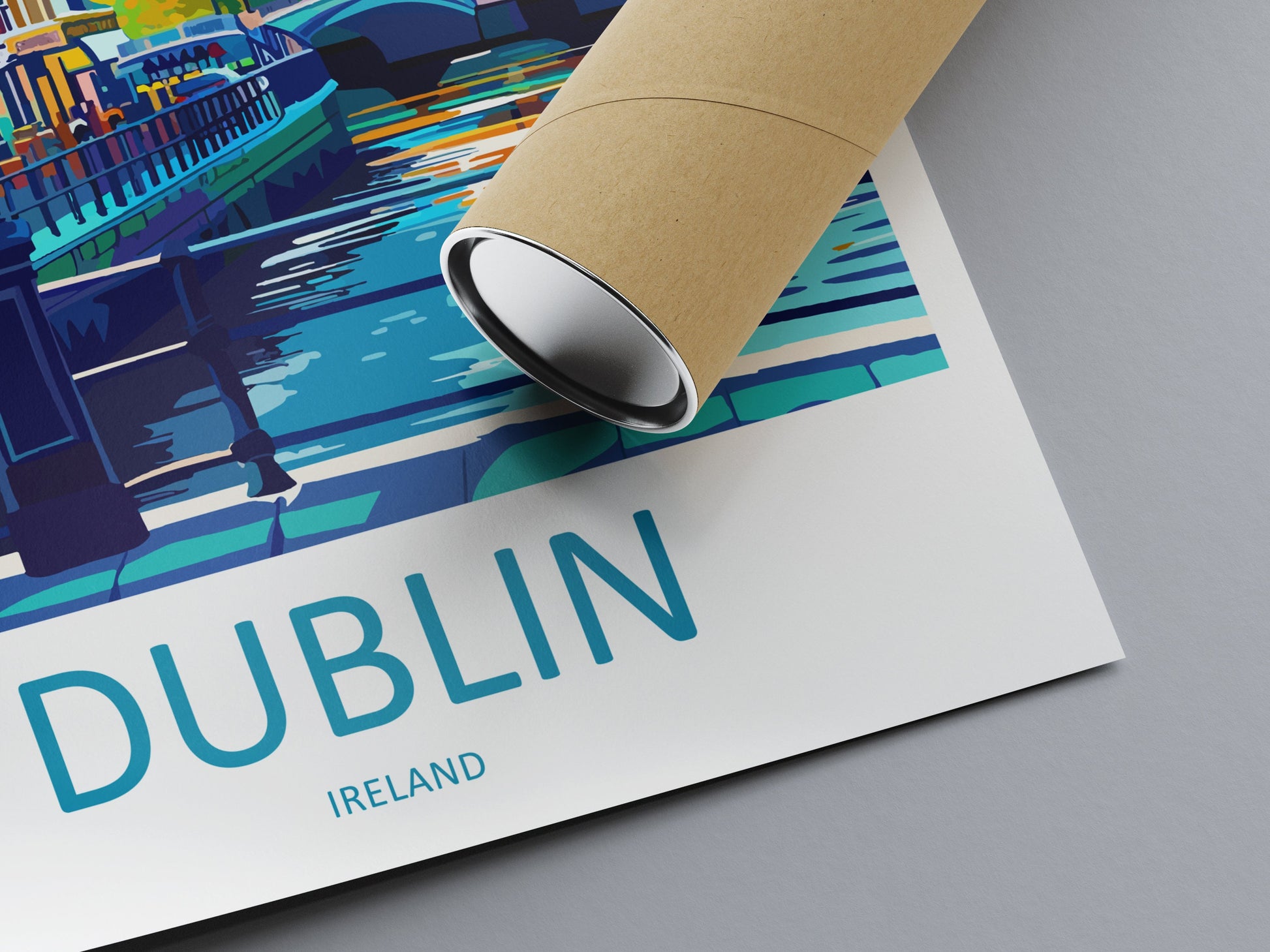 Dublin Skyline Print Dublin Home Decor Skyline City Art Print Dublin Wall Art for Ireland Enthusiast Gift Wall Hanging Dublin Ireland Print