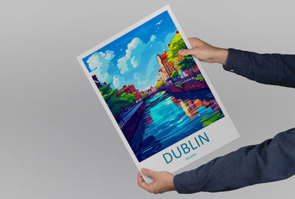 Dublin Skyline Print Dublin Home Decor Skyline City Art Print Dublin Wall Art for Ireland Enthusiast Gift Wall Hanging Dublin Ireland Print