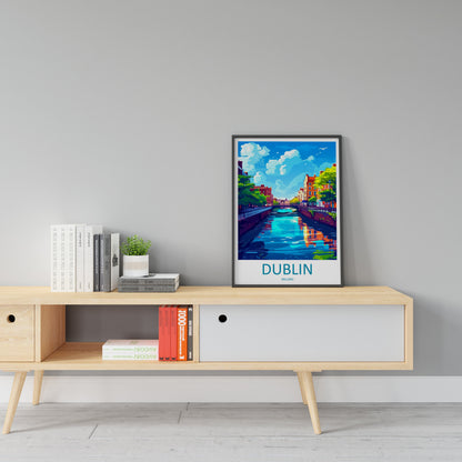 Dublin Skyline Print Dublin Home Decor Skyline City Art Print Dublin Wall Art for Ireland Enthusiast Gift Wall Hanging Dublin Ireland Print