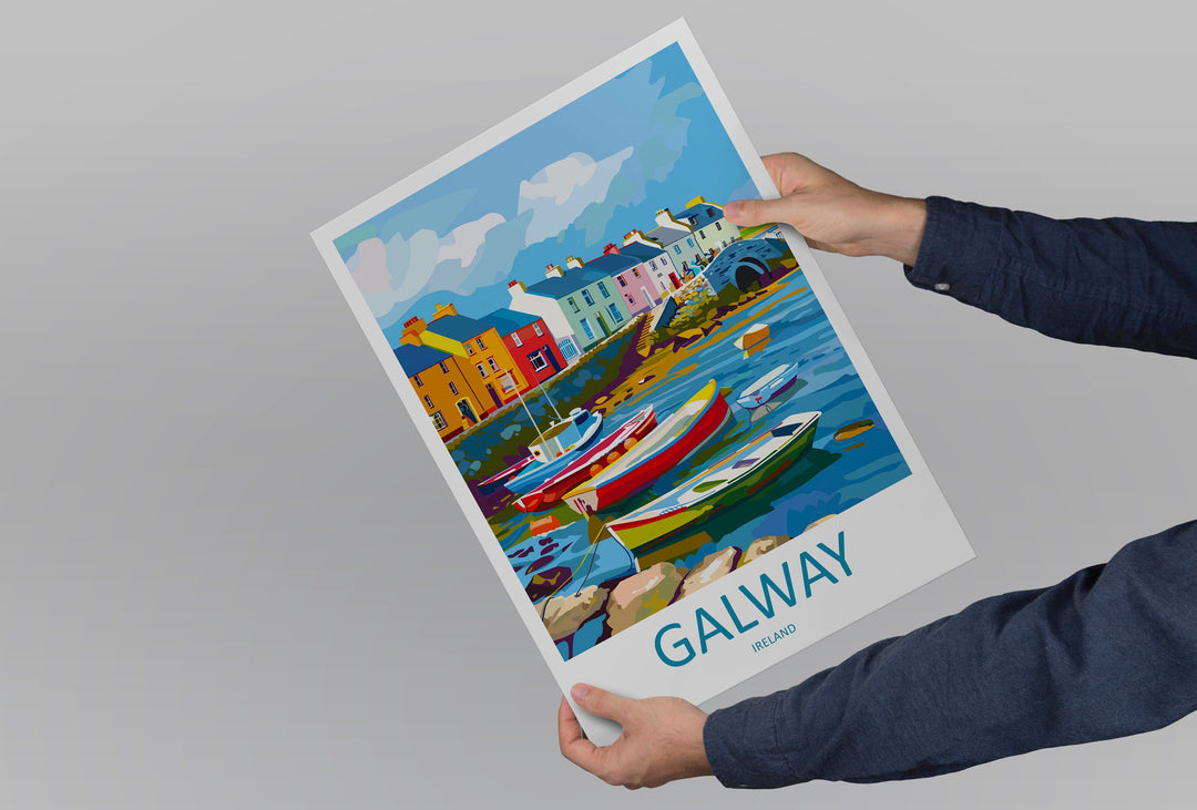 Galway Print Galway Home Decor Galway Square Art Print Galway Wall Art for Ireland Enthusiast Gift Wall Hanging Galway Ireland Wall Décor