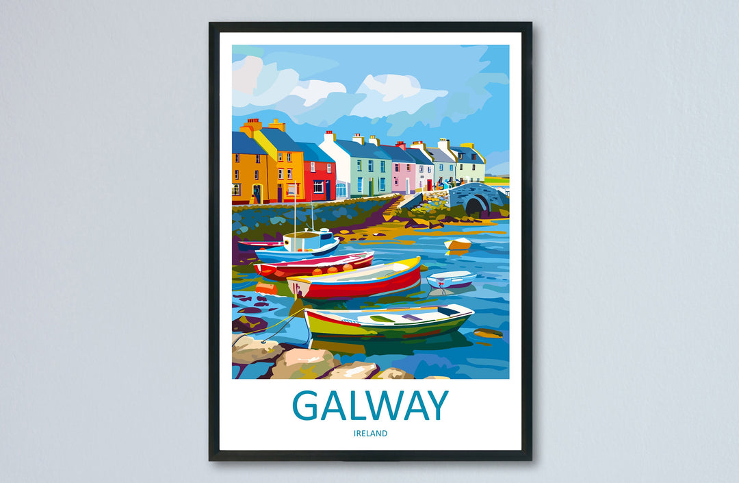 Galway Print Galway Home Decor Galway Square Art Print Galway Wall Art for Ireland Enthusiast Gift Wall Hanging Galway Ireland Wall Décor