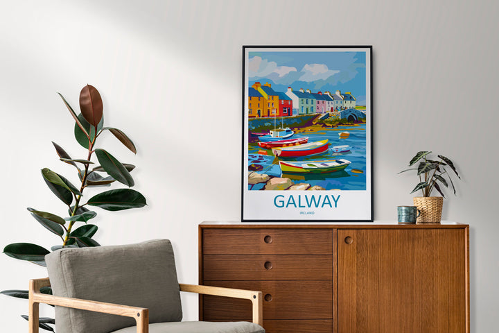 Galway Print Galway Home Decor Galway Square Art Print Galway Wall Art for Ireland Enthusiast Gift Wall Hanging Galway Ireland Wall Décor