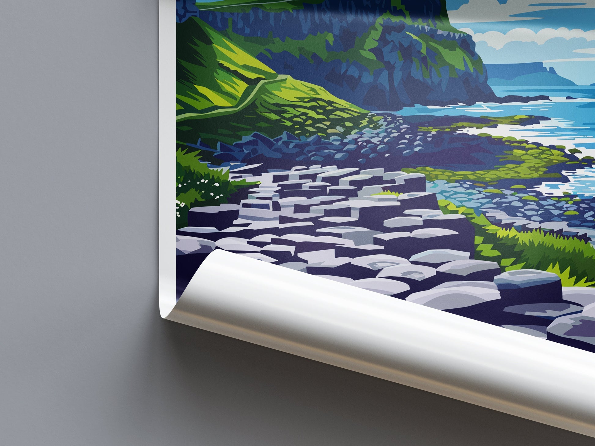 Giant's Causeway Print Giant's Causeway Home Décor Landscape Print Giant's Causeway Wall Art Northern Ireland Enthusiast Gift Wall Hanging