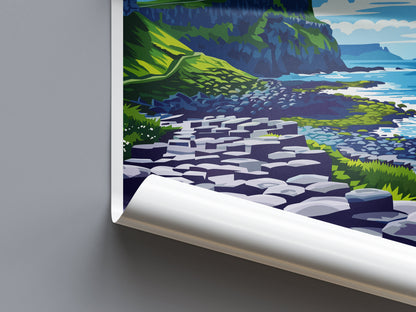Giant's Causeway Print Giant's Causeway Home Décor Landscape Print Giant's Causeway Wall Art Northern Ireland Enthusiast Gift Wall Hanging