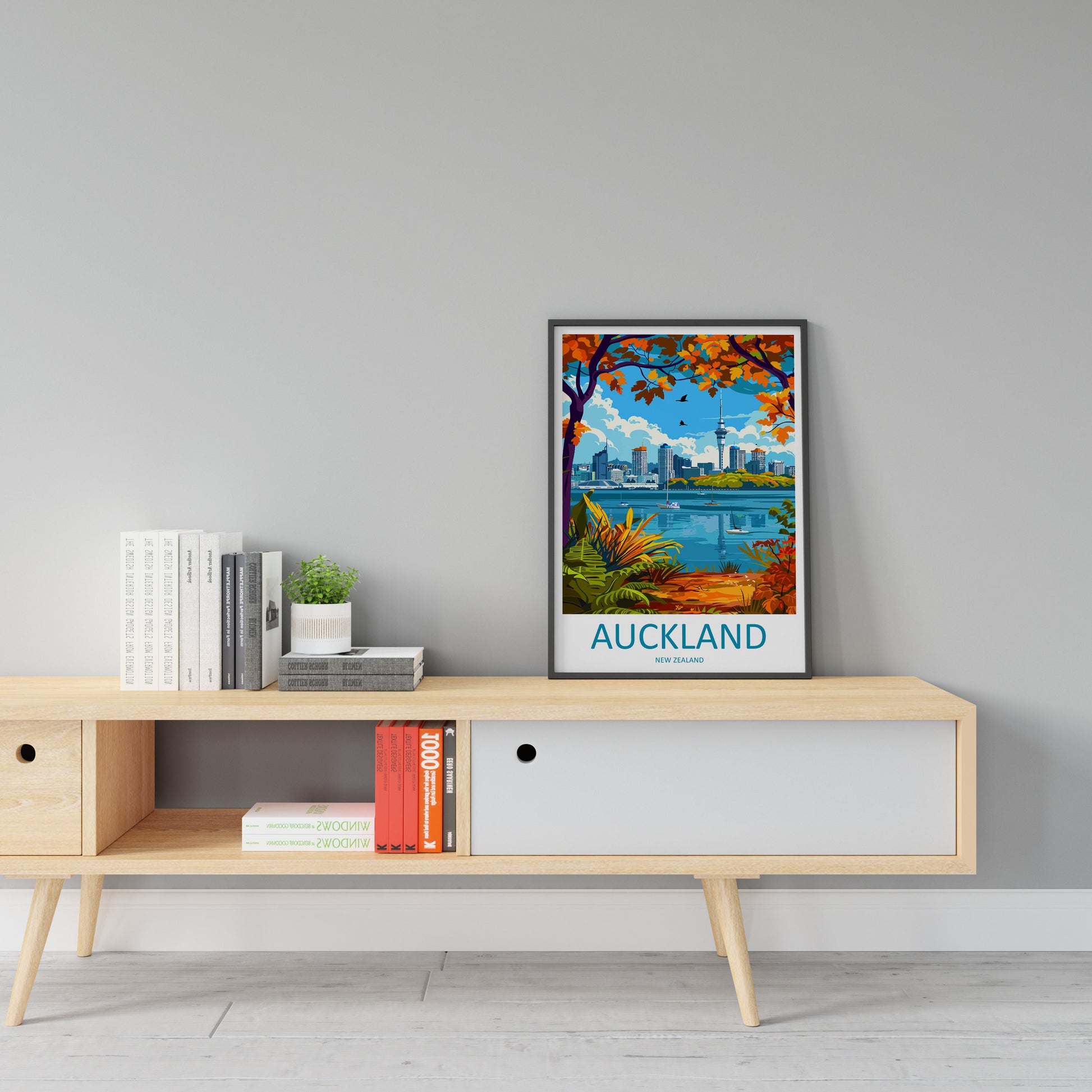 Auckland Travel Print Wall Art Auckland Wall Hanging Home Décor Auckland Gift Art Lovers New Zealand Art Lover Gift Print Auckland Wall Art