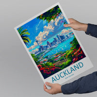 Auckland Travel Print Wall Art Auckland Wall Hanging Home Décor Auckland Gift Art Lovers New Zealand Art Lover Gift Print Auckland Wall Art