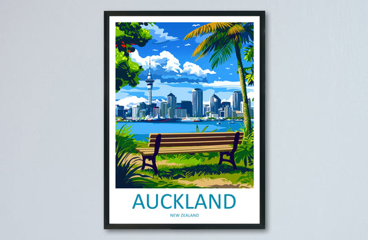 Auckland Travel Print Wall Art Auckland Wall Hanging Home Décor Auckland Gift Art Lovers New Zealand Art Lover Gift Print Auckland Wall Art