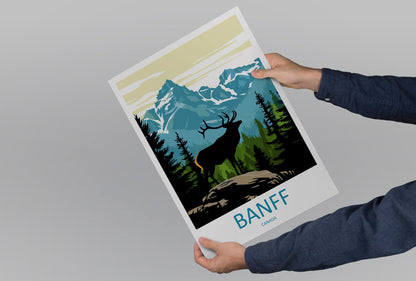 Banff National Park Travel Print Wall Art Banff Wall Hanging Home Décor Banff Gift Art Lovers Canada Art Lover Gift