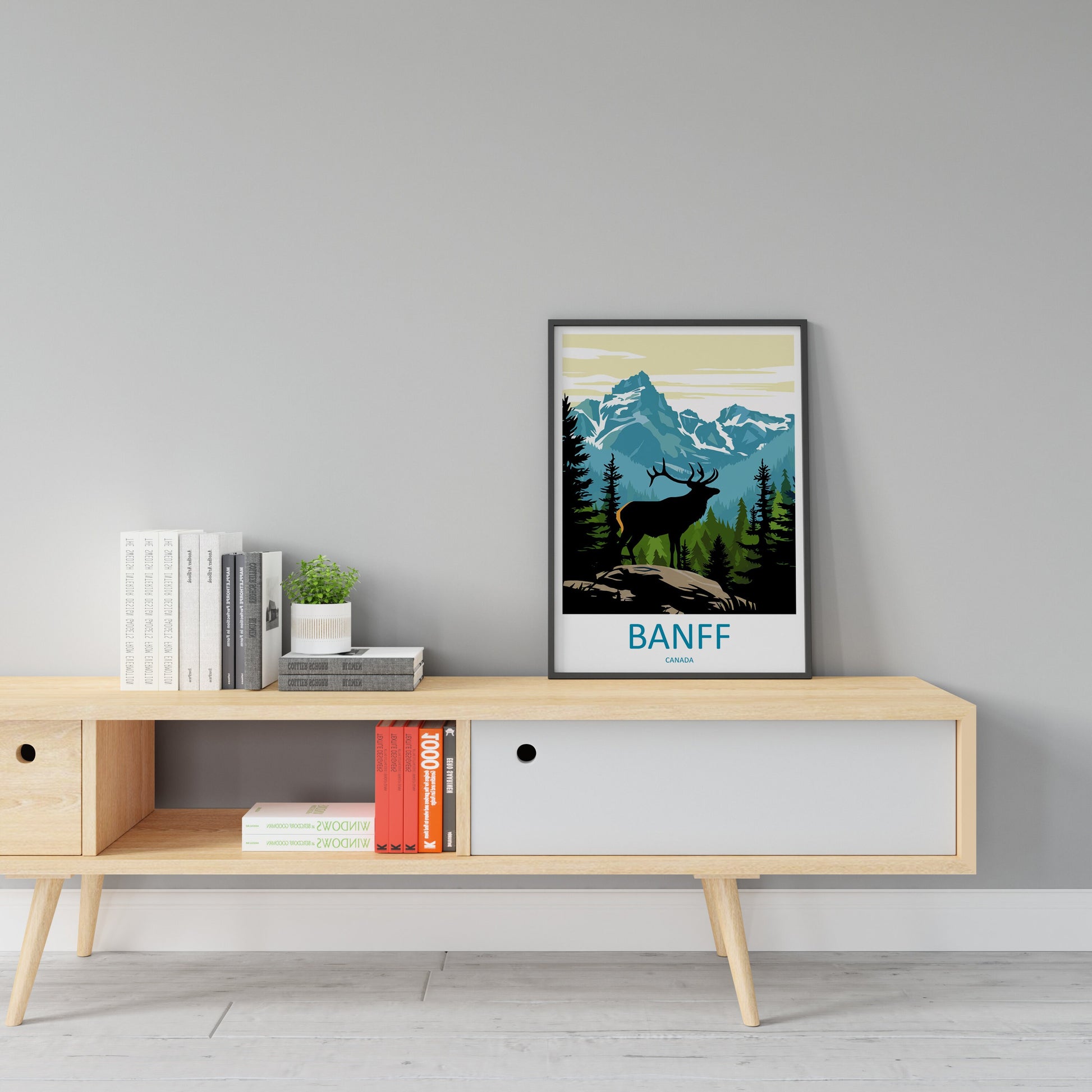 Banff National Park Travel Print Wall Art Banff Wall Hanging Home Décor Banff Gift Art Lovers Canada Art Lover Gift