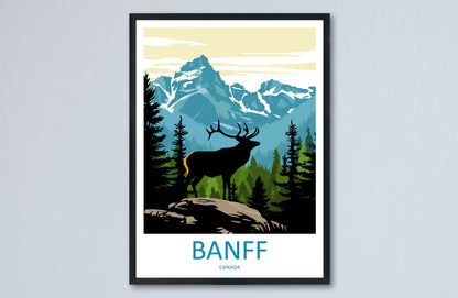 Banff National Park Travel Print Wall Art Banff Wall Hanging Home Décor Banff Gift Art Lovers Canada Art Lover Gift
