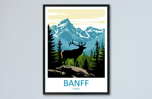 Banff National Park Travel Print Wall Art Banff Wall Hanging Home Décor Banff Gift Art Lovers Canada Art Lover Gift