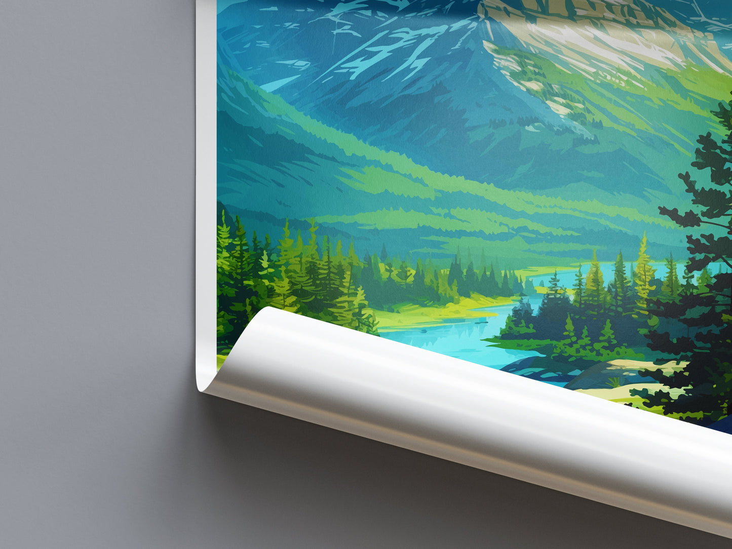 Banff National Park Travel Print Wall Art Banff Wall Hanging Home Décor Banff Gift Art Lovers Canada Art Lover Gift